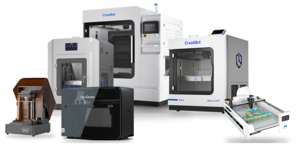 3D printers: HeyGears UltraCraft Reflex 2 and G1X, CreatBot D1000 Pro HS, D600 Pro3 HS, PEEK-250, Mingda AD-F4 Pro